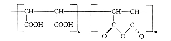 聚马来酸酐分子结构式